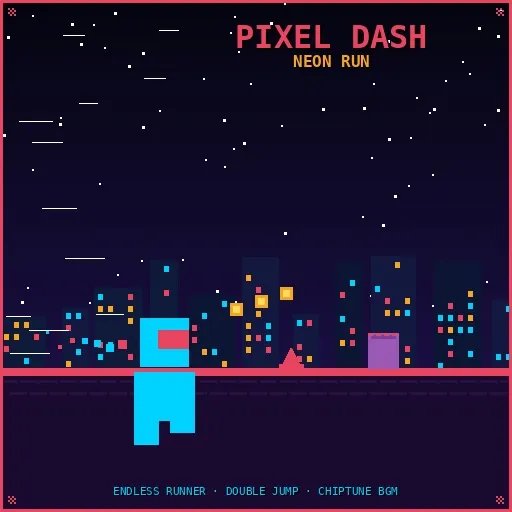 PLay Pixel Dash: Neon Run now!